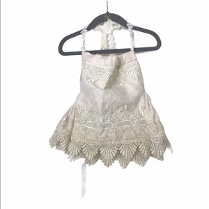 The Haltered Thread - halter lace top